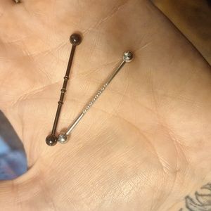 14G 38MM Industrail Barbell Bundle